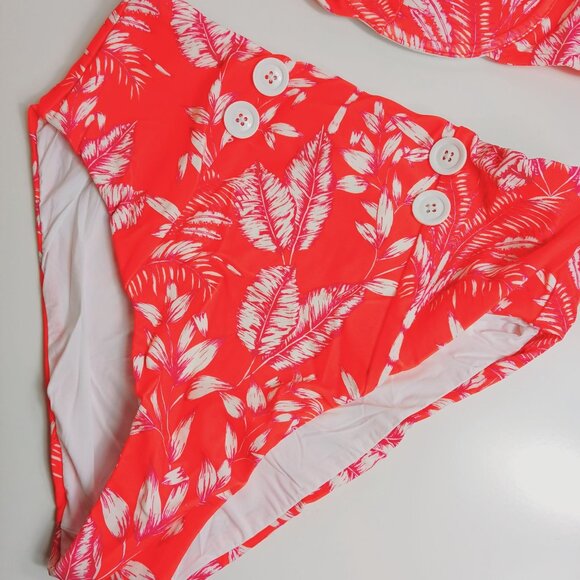 Anthropologie Maeve Palms  High-Waisted Bikini Bottoms - Picture 9 of 13